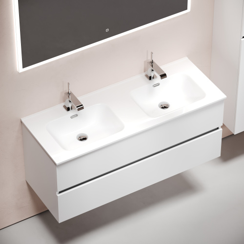 Тумба под раковину Sancos Urban UR120-2W 119х45х55 настенная - фото 4
